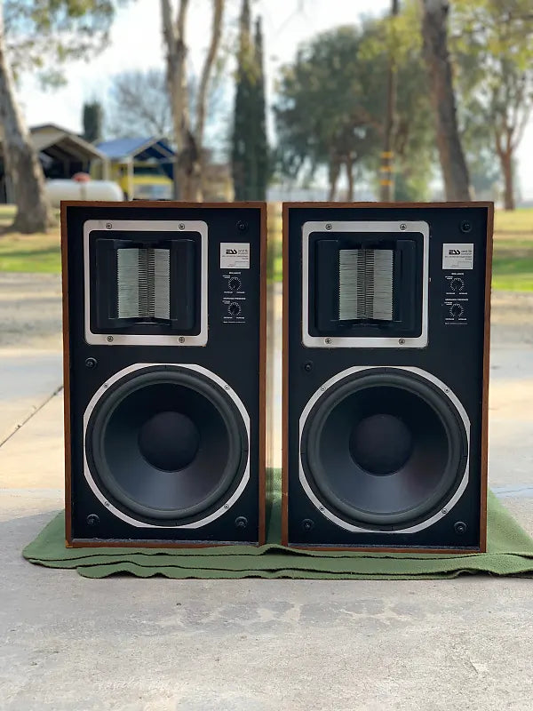 Two ESS speakers next to each other