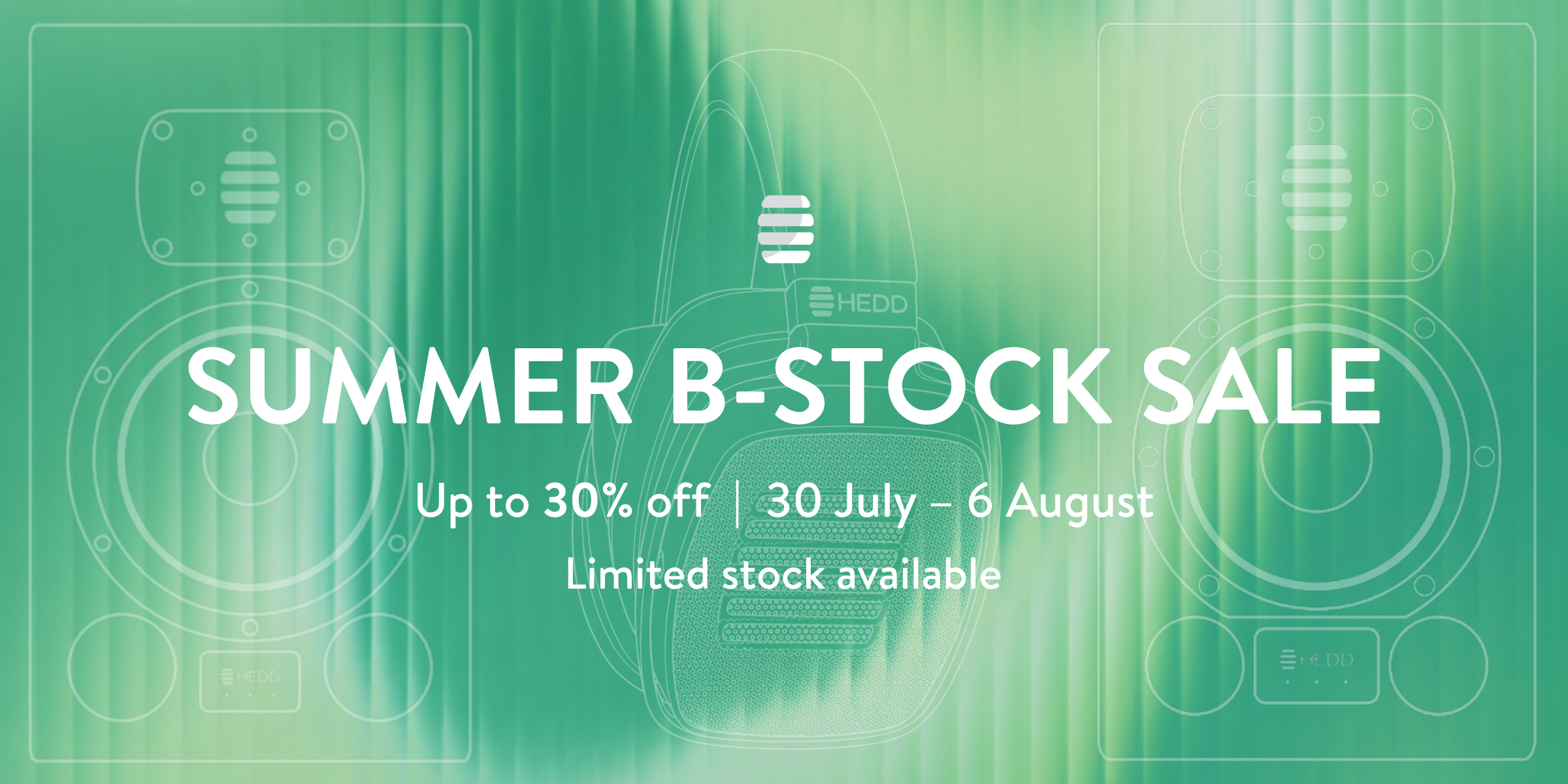 HEDD Audio summer b-stock sale