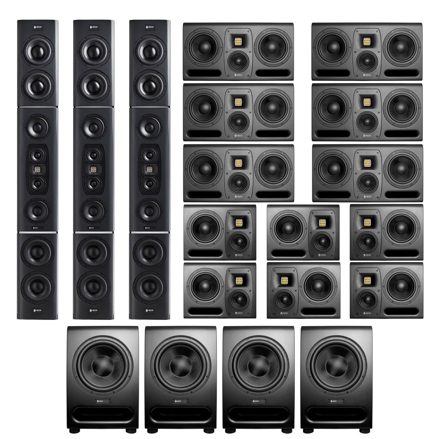 Advanced Dolby Atmos Studio Package featuring the best HEDD monitors