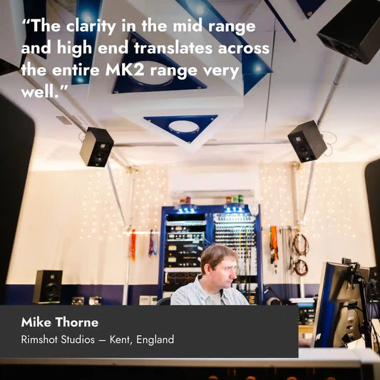 Mike Thorne quote about why he uses HEDD monitors