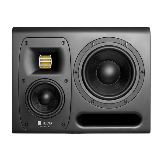 HEDD TYPE 20 monitor featuring a two-way speaker system with a large front-facing woofer and a smaller tweeter on top.
