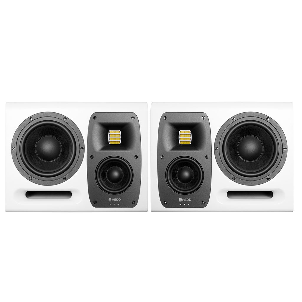 HEDD TYPE 20 monitor featuring a two-way speaker system with a large front-facing woofer and a smaller tweeter on top.